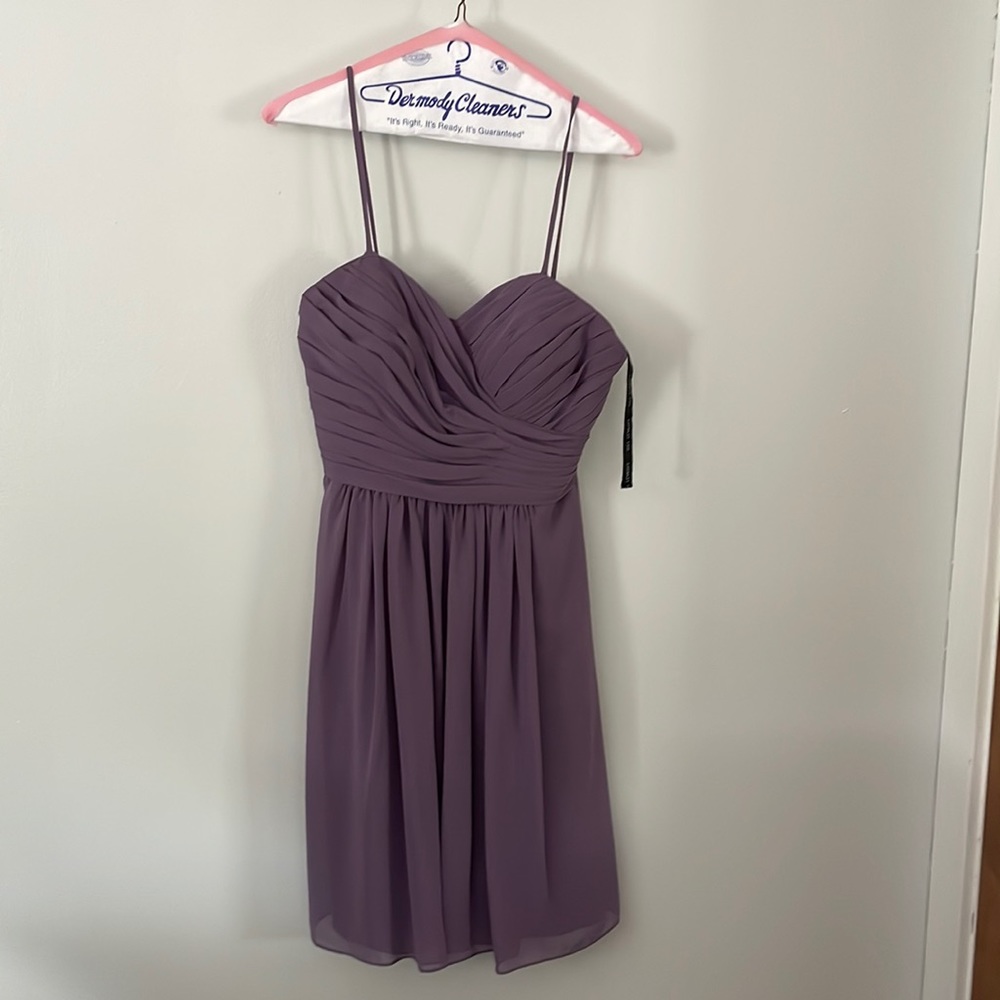 Light purple chiffon formal dress